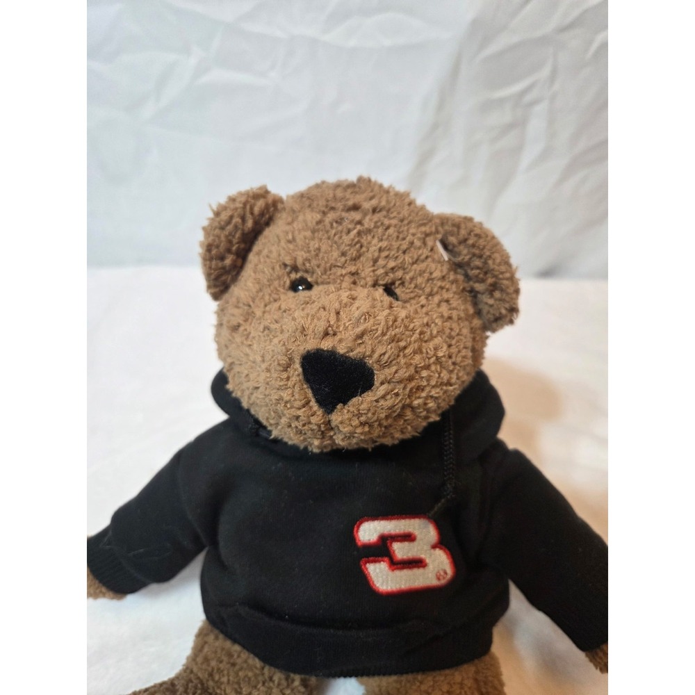 Dale Earnhardt Sr #3 NASCAR Teddy Bear Action Sports Image Plush 15" Black...